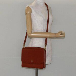 LOUIS VUITTON Epi Grenel Shoulder Bag Brown Kenya M52363 LV Auth ep11143